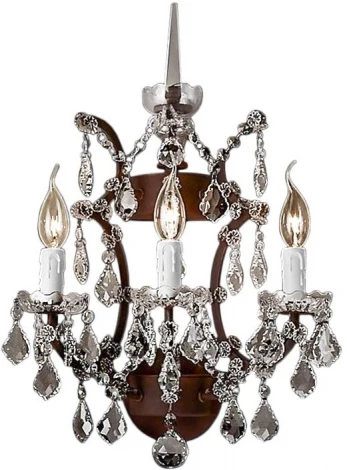 Бра Rococo L27923.65 (220V, хрусталь, подвески, подсвечник, свеча)