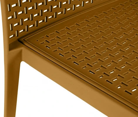 Стул уличный Bottega ОГОГО Обстановочка! (Пластик/Горчичный) арт.926924