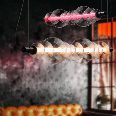 Подвесной светильник Zoom L140 ImperiumLoft Zoom01 (202712-23) (LED, 220V, на тросе, шар, бусы)