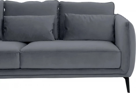 Диван Amsterdam трехместный ОГОГО (арт.583332), (Ткань/Серый)