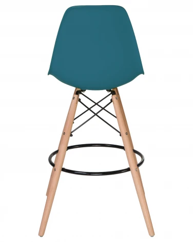 Стул барный DSW BAR (ножки светлый бук, цвет сиденья морской волны (G-05))