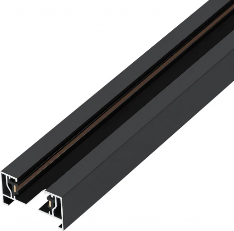 Накладной шинопровод однофазный металл/медь, черный, 1 метр Escada Prima ESTR10001