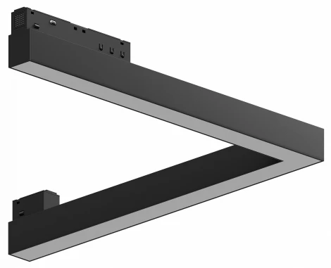 Трековый светильник магнитный светодиодный угловой 48V 24W Hesby Lighting ElDeko HSBL_0234