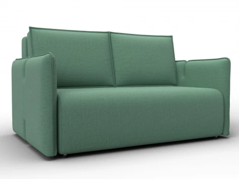 Диван прямой Лига-117 (ЛДСП,Брус,Фанера,Рогожка/Зеленый) Лига Диванов 137008