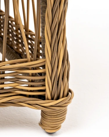 "Цесена" кресло плетеное из искусственного ротанга, цвет соломенный 4SIS арт.УТ-00006747