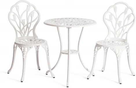 Комплект Secret De Maison Waltz of flowers (стол +2 стула) Tetchair (Алюминий/Белый) арт.11382