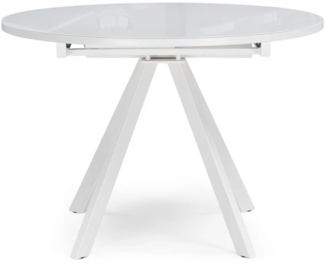Стол стеклянный Notta Трейси 100(140)х100х75 белый 516559
