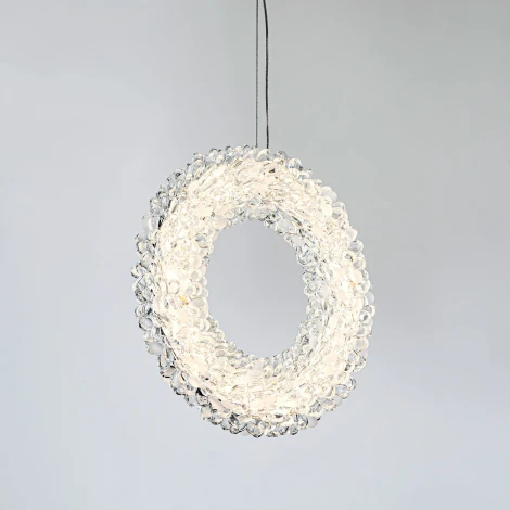 Подвесной светильник светодиодный хрустальный с регулировкой цветовой температуры и яркости Modelux MODESTYLE MS.5005.300 CR