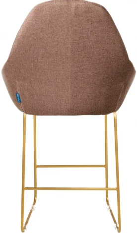 Стул полубар R-Home Kent Браун/Линк Золото