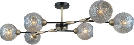 Потолочная люстра на штанге ILLUMICO IL0253-6CSQ-79 BK AB (220V)