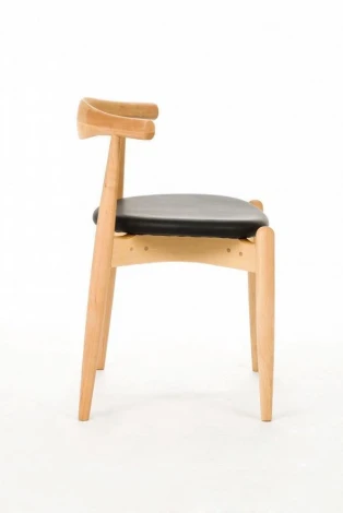 Стул Elbow Cosmo Черный кожа