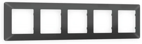 Рамка Ambrella Volt ALFA Line (Графит Мягкое касание) 5-ая AF110805