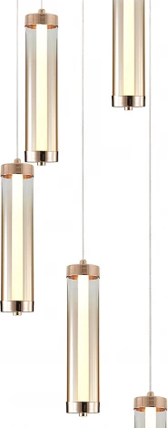 Подвесной светильник (11061/5P Gold) Indigo Rilucente V000151L (LED, 220V, на проводе, круглые)