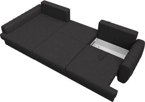 Диван угловой Лига-057 НПБ Лонг угол левый Лига Диванов (Замша) арт.129313L