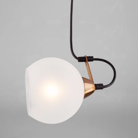 Подвесной светильник Eurosvet Bounce 50175/1 черный (220V, на проводе, шар)