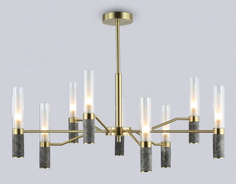 Потолочная люстра на штанге с мрамором Ambrella Ceramo Modern LH53355
