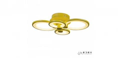 Потолочная люстра iLedex Ring A001/4 Yellow (220V, пульт управления, кольцо)