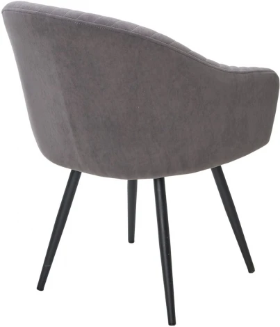 Стул AVIOR, 360 град. поворот. B28 Темно-серый, велюр / черный каркас, М-City