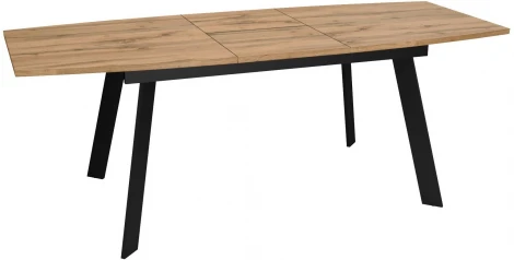 Стол DikLine XL160 Дуб галифакс ,опоры черные