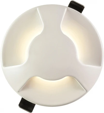 Встраиваемая подсветка ступеней лестницы светодиодная AM Group AM236 WH 3W (220V, круглые)