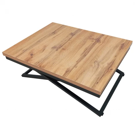 Стол-трансформер Манхэттен дуб вотан/черный Mebelik 009576