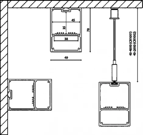 Алюминиевый профиль 2500 мм, анодированный DesignLed LS LS.4970-R