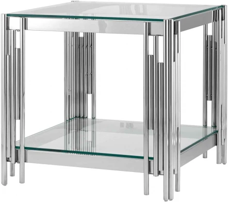 Журнальный столик Stool Group 55*55 ГЭТСБИ серебро УТ000000888