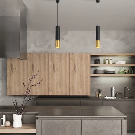 Подвесной светильник Eurosvet Tony DLN108 GU10 черный/золото (220V, на проводе, круглые)