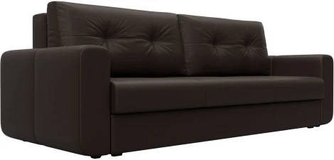 Диван прямой Лига-031 (Коричневый/Экокожа) Лига Диванов арт.121276