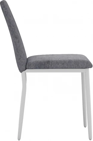 Стул DikLine 270 SB6 св.сер, ножки белые арт.00-00076721