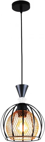 Подвесной светильник Reluce 03061-0.9-01 BK+GOLD (220V, на проводе)