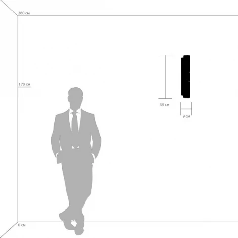 Настенный светильник Osgona Limpio 722620 (220V, хрусталь)