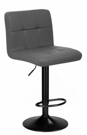 Барный стул Woodville Paskal (Металл, Экокожа/Черный) арт.15905