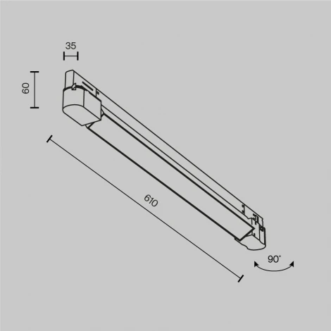 Трековый светильник трехфазный светодиодный 20W 220V Maytoni Technical Basis TR196-3-20W4K-W(N)
