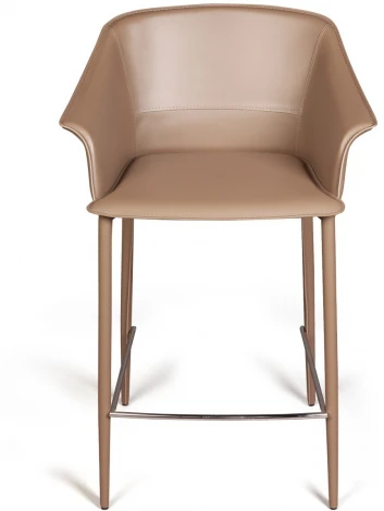 Стул полубарный Top Concept GIO, кожа хаки-тауп