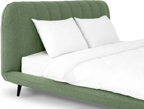 Кровать Amsterdam ОГОГО (арт.845394), (Шенилл/Зеленый)