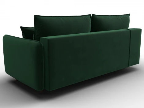 Диван прямой Лига-064 НПБ (ДСП/Дерево/Велюр/Зеленый) Лига Диванов 134777