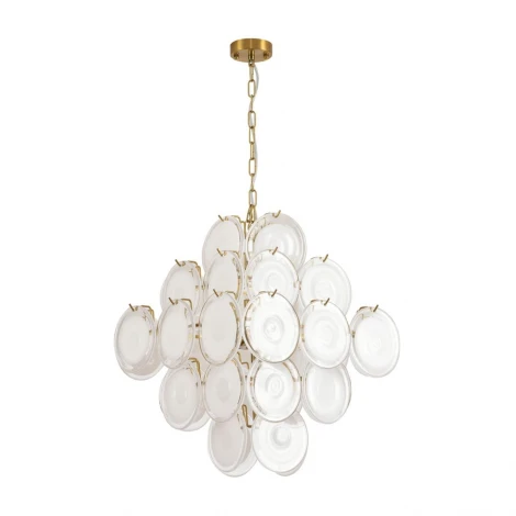 Подвесная люстра Lumion Chipsy 8320/8 латунь/белый, металл/стекло E14 8*40W 220V