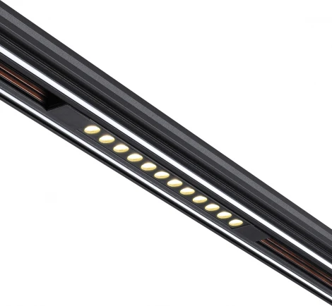 Трековый светильник Downlight для низковольтного шинопровода Novotech Flum 359511 черный LED 12W 48V 3000K