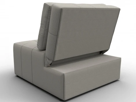 Кресло-кровать Лига-107 (80) (ЛДСП,Брус,Фанера,Рогожка/Бежевый) Лига Диванов 134890