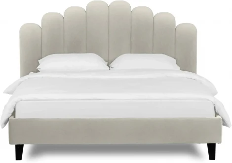 Кровать Queen II Sharlotta L 1600 ОГОГО (арт.577100), (Ткань/Белый)