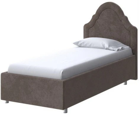 PROxSON Кровать Эльза (Ткань: Велюр Casa Кофейный) 80x200