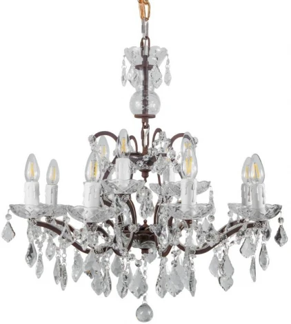 Подвесная люстра L'Arte Luce Rococo L27912.65 (220V, хрусталь, подсвечник, свеча)