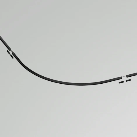 Коннектор радиусный R900 накладной черный Maytoni Accessories for tracks Levity TRA184-R900-11B (24V)