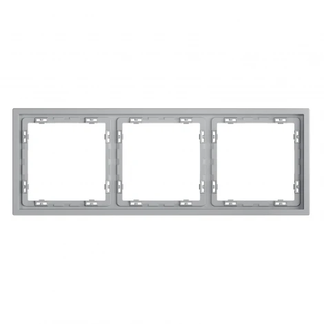 Рамка пластиковая на 3 поста (серый) Voltum S70 VLS100316