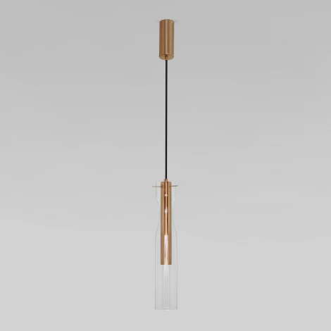 Подвесной светильник светодиодный Eurosvet Swan 50253/1 LED латунь (220V, на проводе)