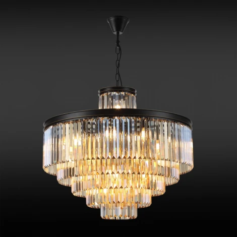 Подвесная люстра Citilux Мартин CL332152 (220V, хрусталь, на цепи, круглые)