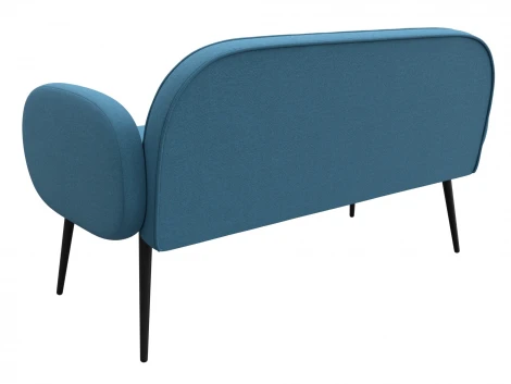 Диван прямой Лига-086 (Фанера/Металл/Рогожка/Голубой) Лига Диванов 131083