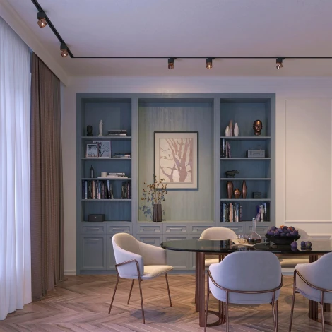 Трековый светильник SP-PLURIO-TRACK-4TR-R77-9W Warm3000 (BK-COP, 36 deg, 230V) (Arlight, IP20 Металл) 038123 (LED)