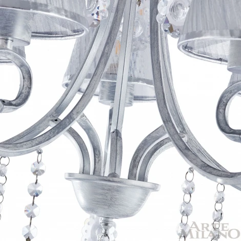 Потолочная люстра Arte Milano Amalfi-7146 337146/5 WT+SL (220V, подвески)